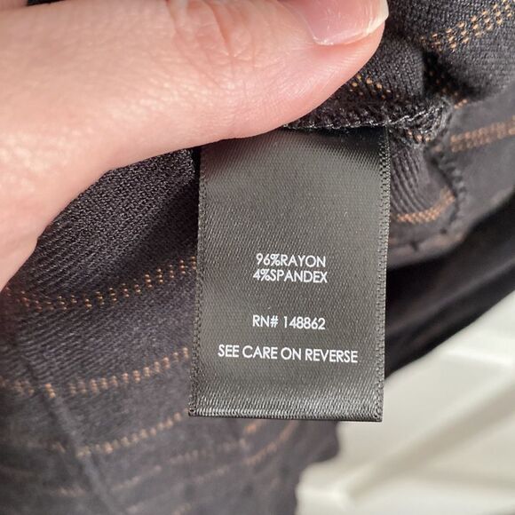 Torrid Black Stripe Ponte Surplice Sleeveless Belted Jumpsuit 4X - Picture 7 of 9